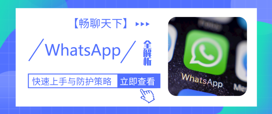 【暢聊天下】WhatsApp快速上手與防護策略全解析！