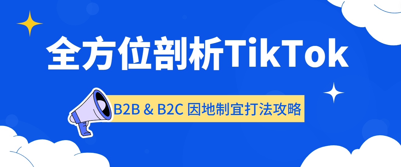 全方位剖析TikTok | B2B & B2C 因地制宜打法攻略！